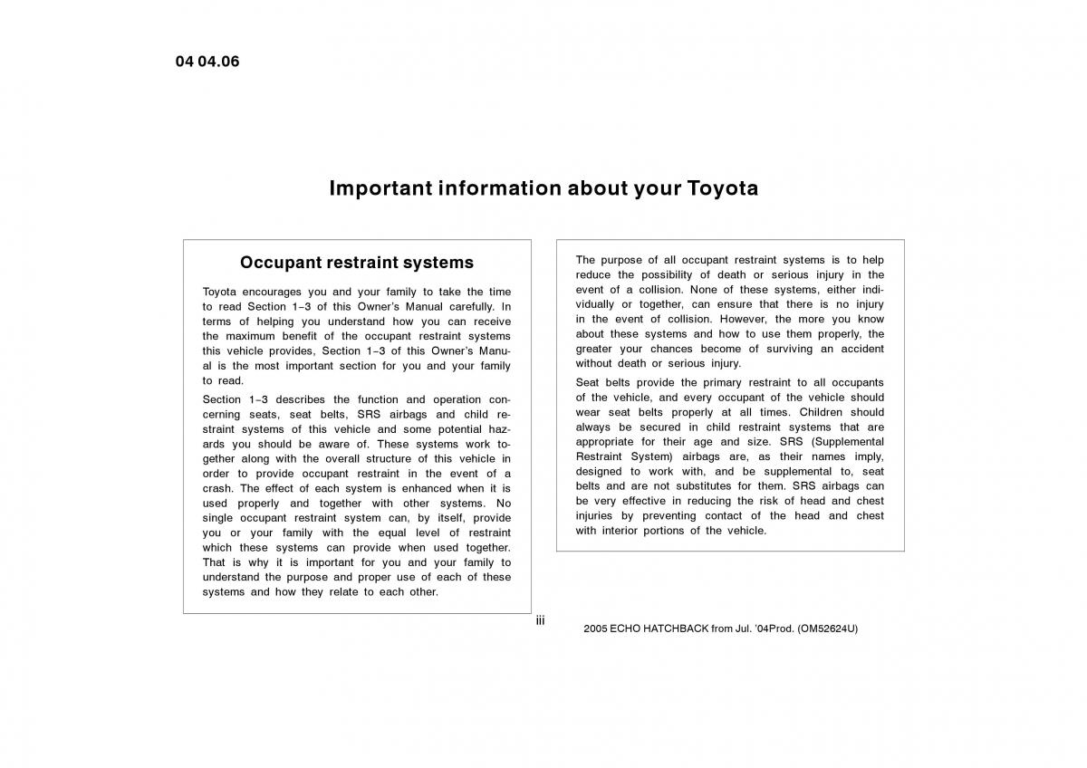manual  Toyota Yaris I owners manual / page 221