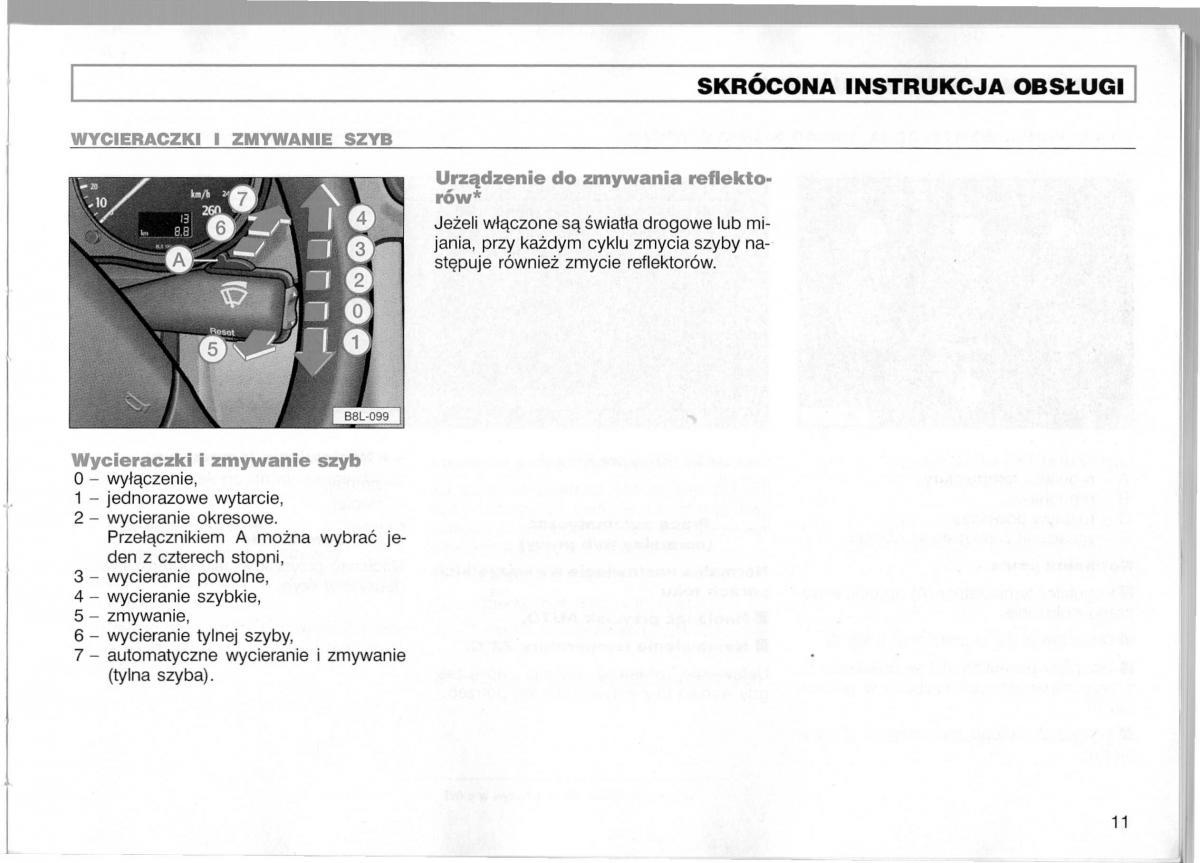 manual  Audi A3 I 1 instrukcja / page 12