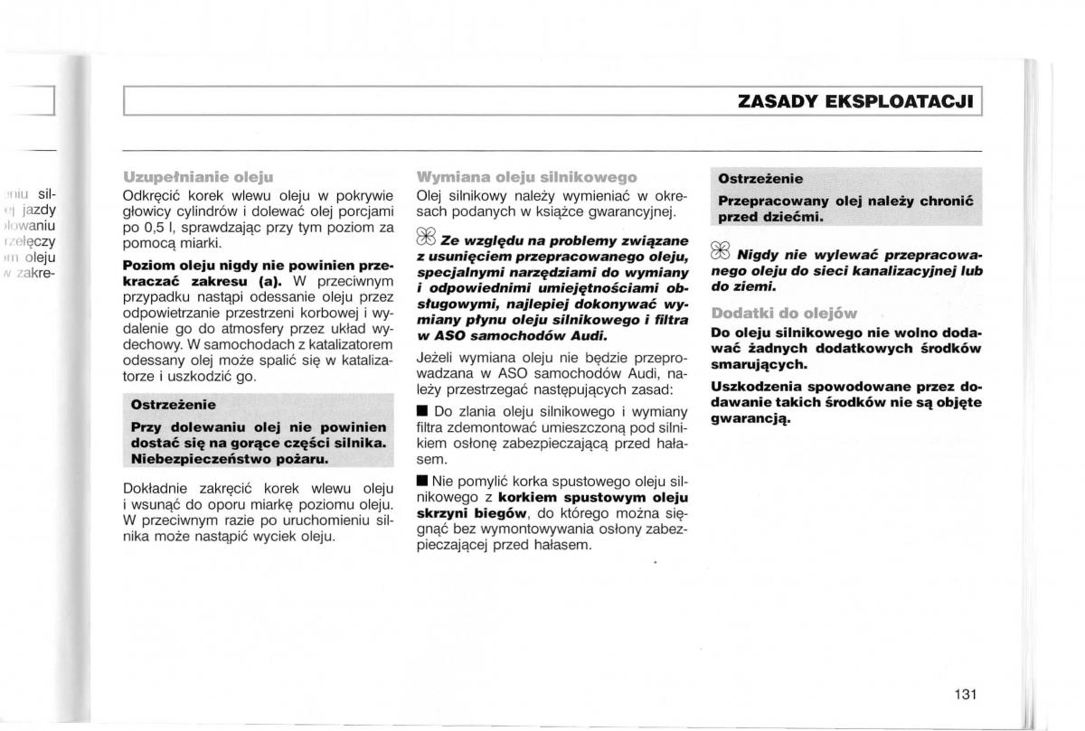 Audi A3 I 1 instrukcja obslugi / page 178