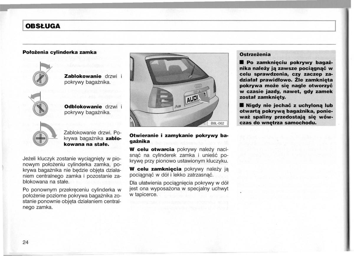Audi A3 I 1 instrukcja obslugi / page 25