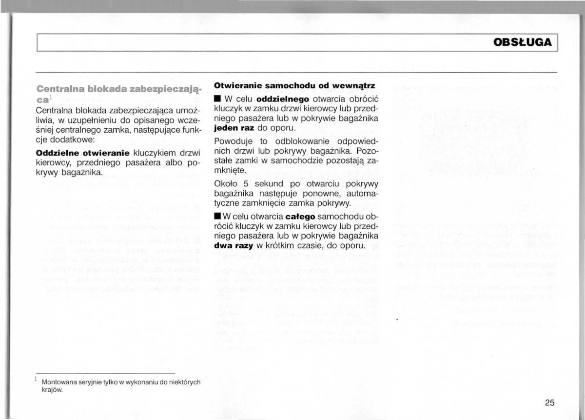 Audi A3 I 1 instrukcja obslugi / page 26