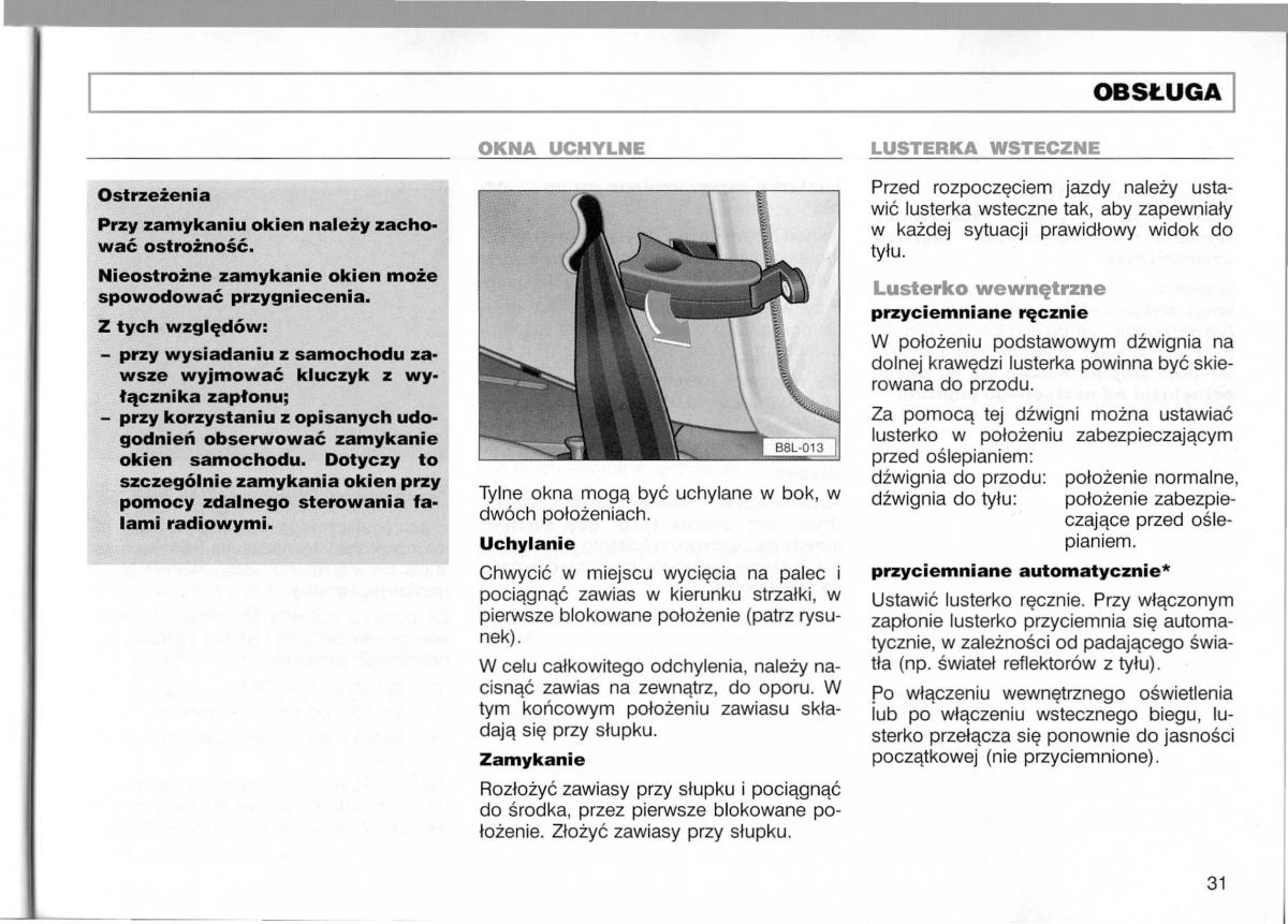 Audi A3 I 1 instrukcja obslugi / page 32