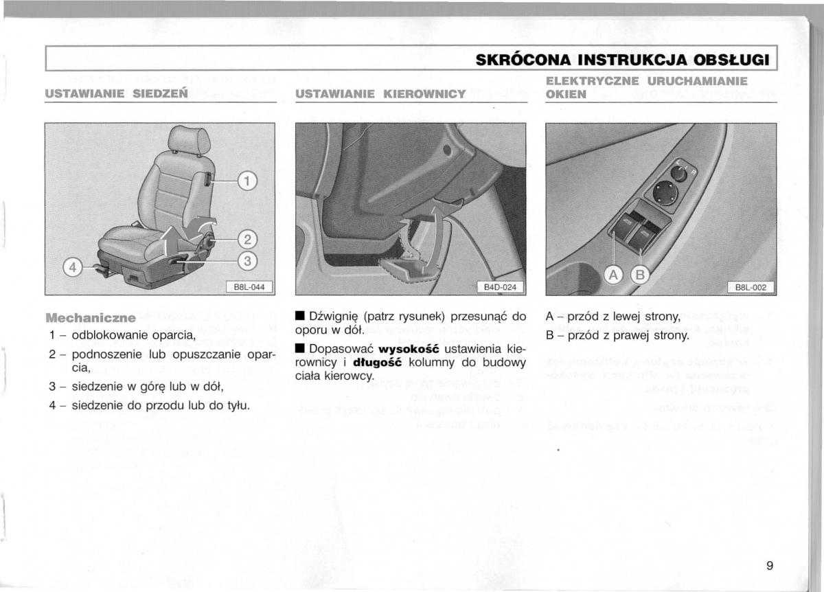 Audi A3 I 1 instrukcja obslugi / page 10