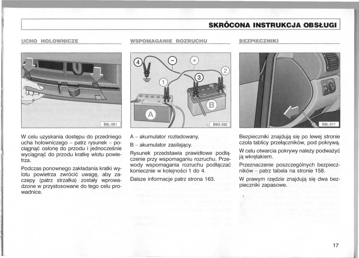 Audi A3 I 1 instrukcja obslugi / page 18