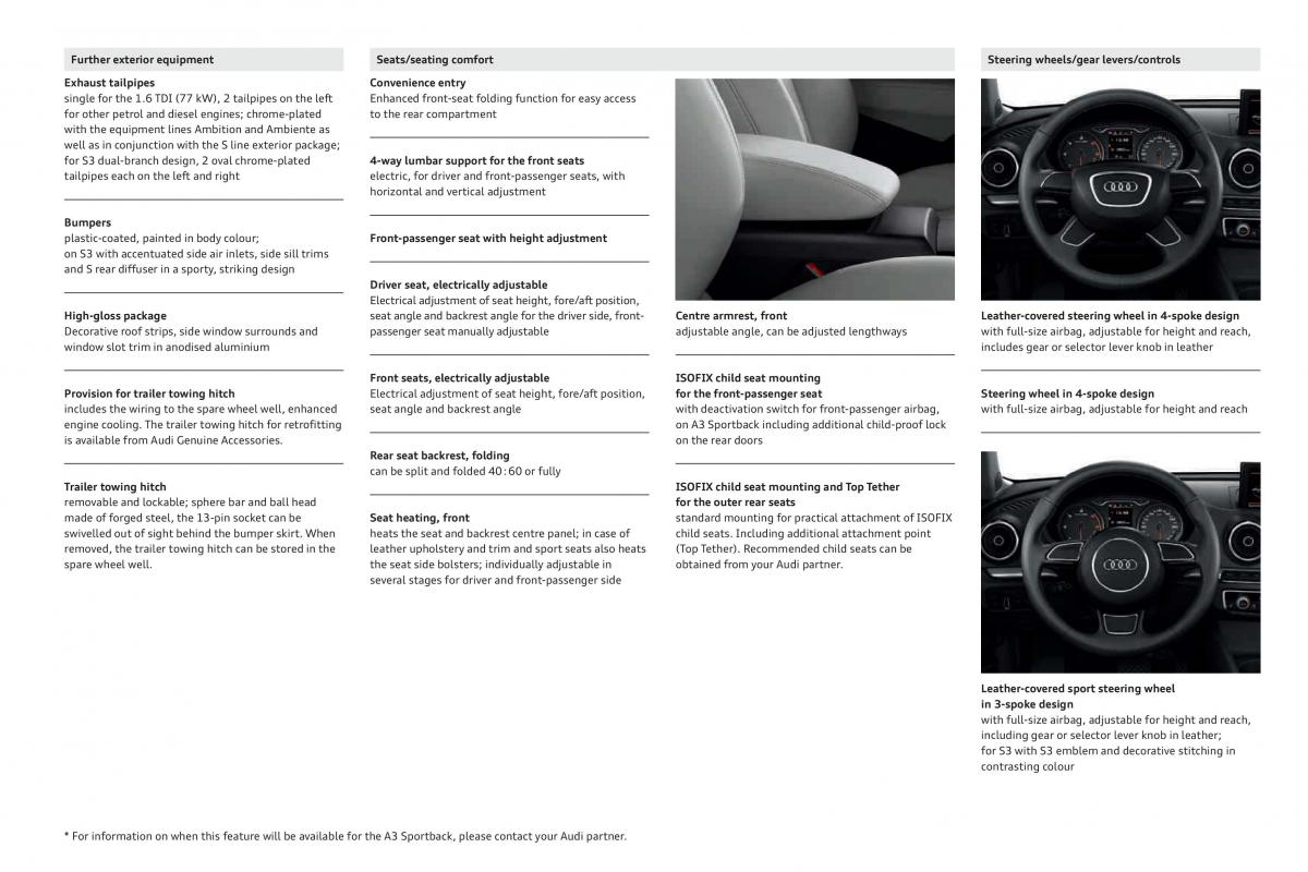Audi A3 III 3 Sportback instrukcja obslugi / page 103