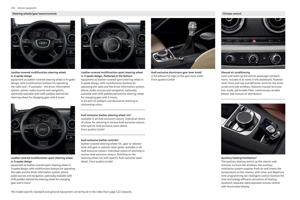 Audi A3 III 3 Sportback instrukcja obslugi / page 104