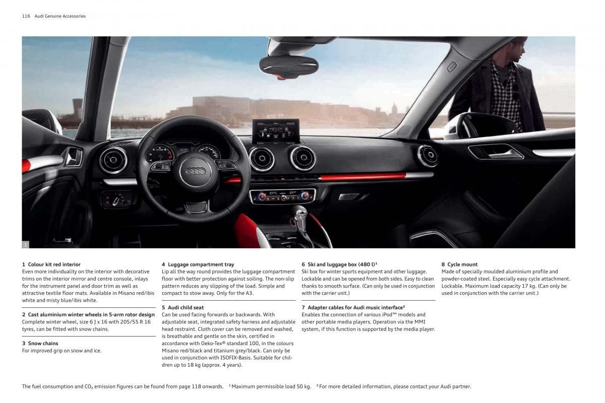 Audi A3 III 3 Sportback instrukcja obslugi / page 116