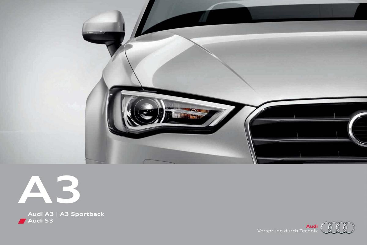 Audi A3 III 3 Sportback instrukcja obslugi / page 1