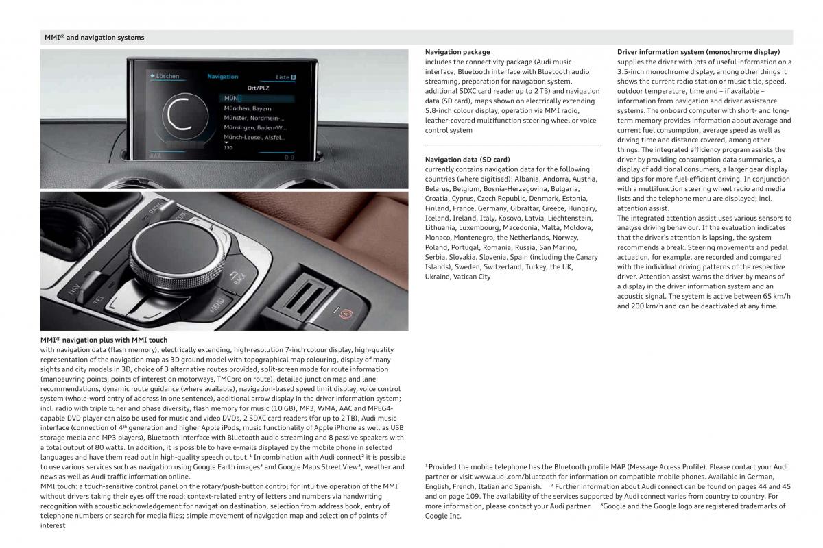 Audi A3 III 3 Sportback instrukcja obslugi / page 107