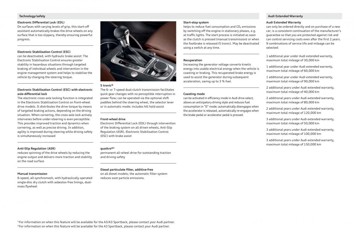 Audi A3 III 3 Sportback instrukcja obslugi / page 113