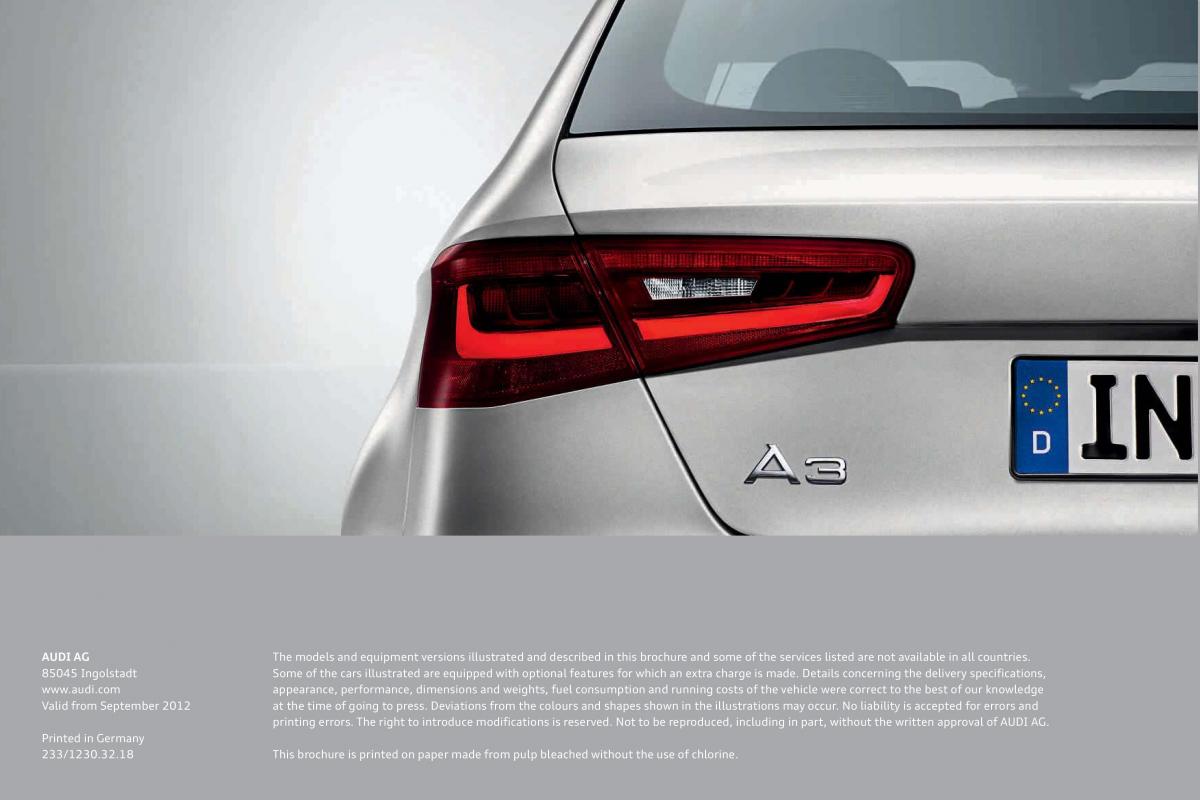 Audi A3 III 3 Sportback instrukcja obslugi / page 130