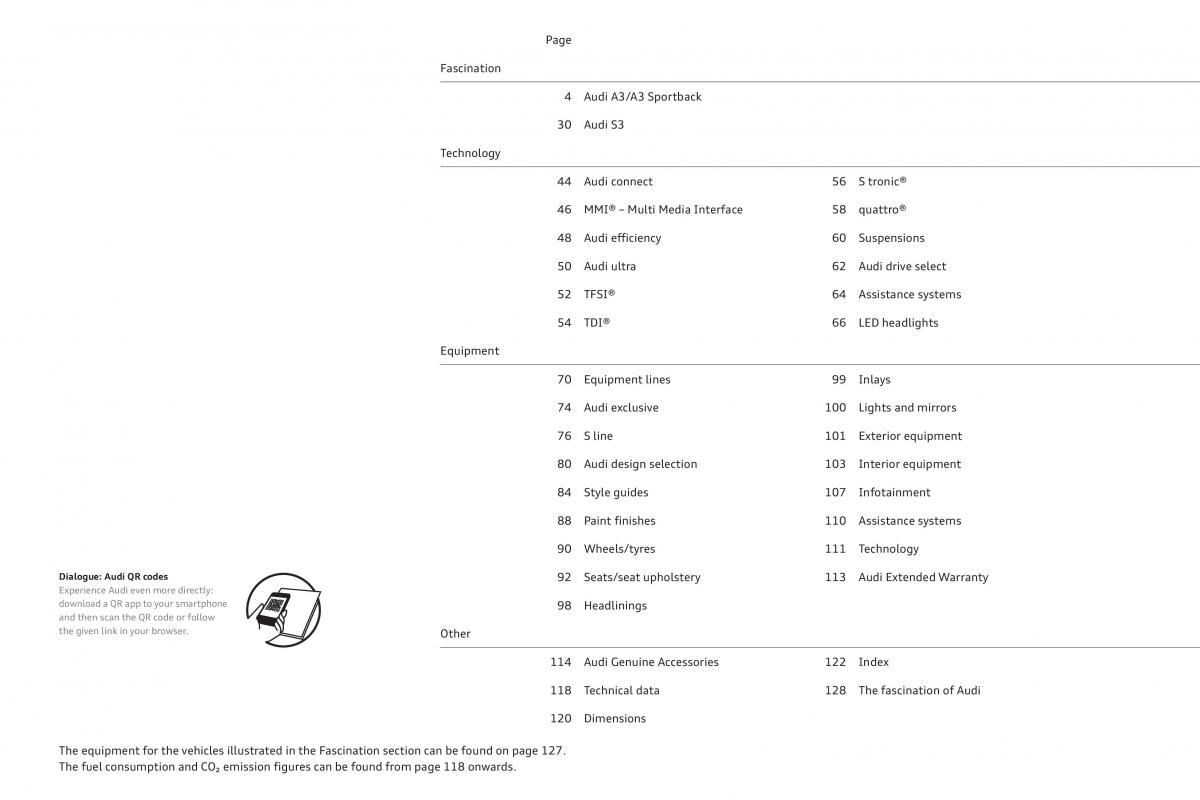 Audi A3 III 3 Sportback instrukcja obslugi / page 3