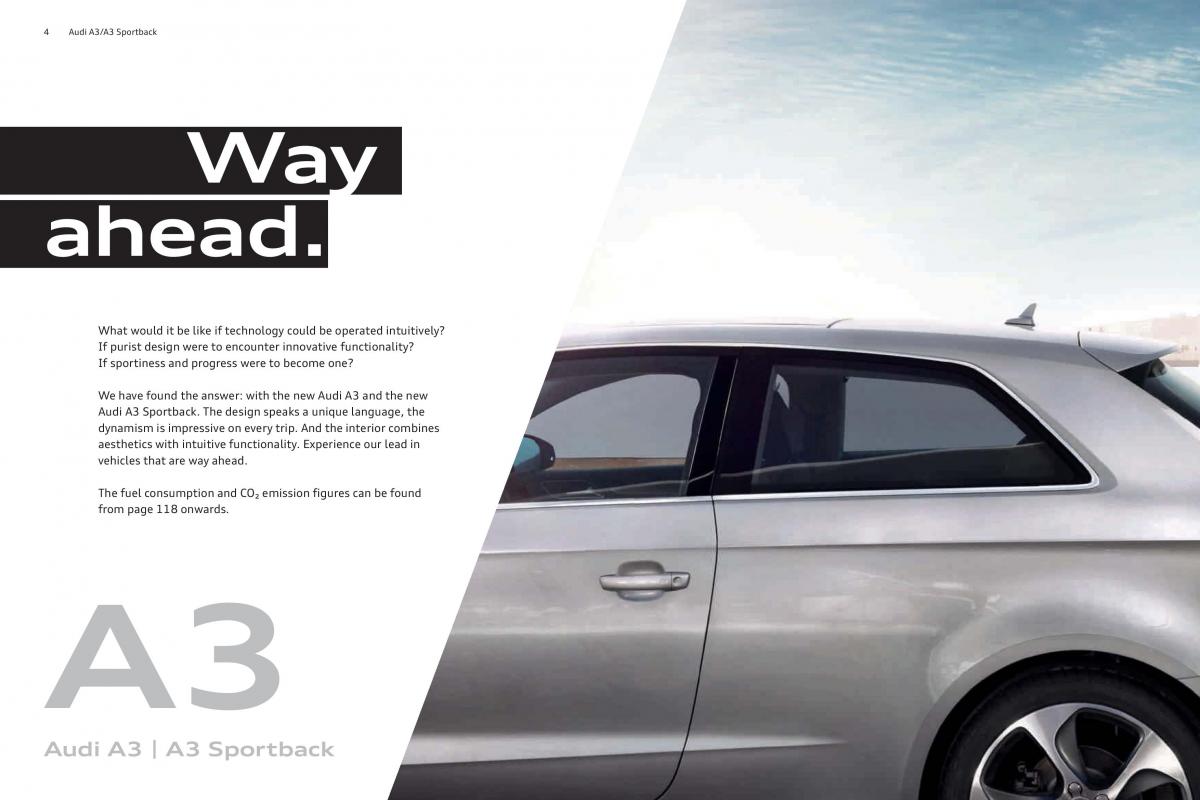 Audi A3 III 3 Sportback instrukcja obslugi / page 4
