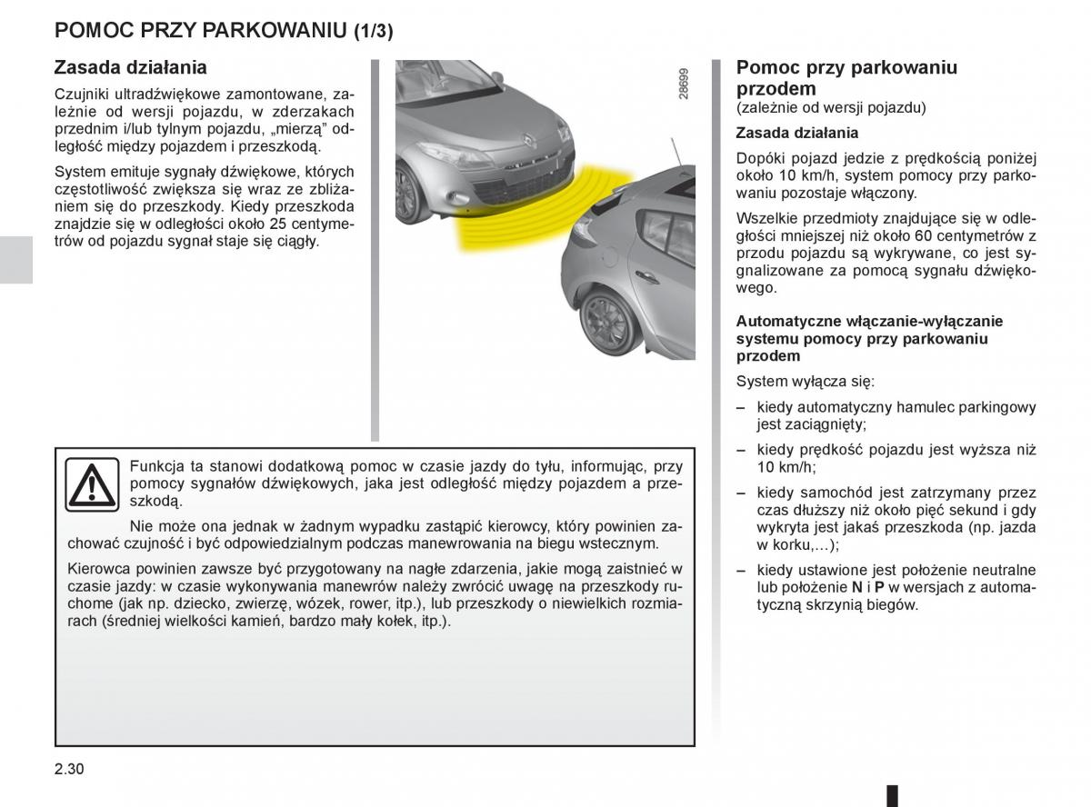 Renault Megane III 3 manual / page 114