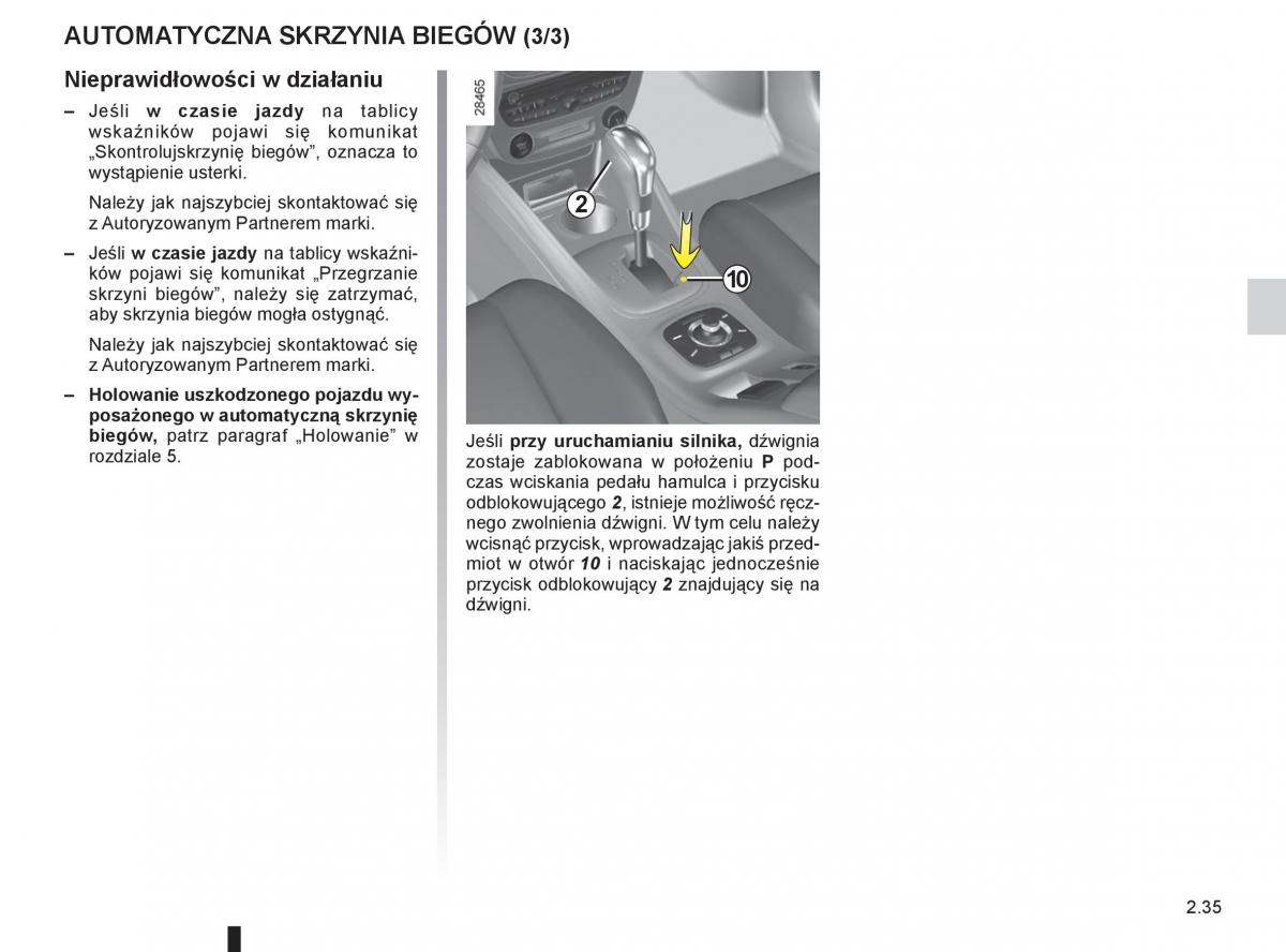 Renault Megane III 3 manual / page 119