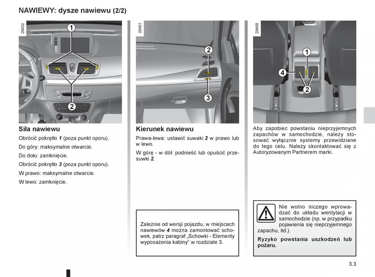 Renault Megane III 3 manual / page 123