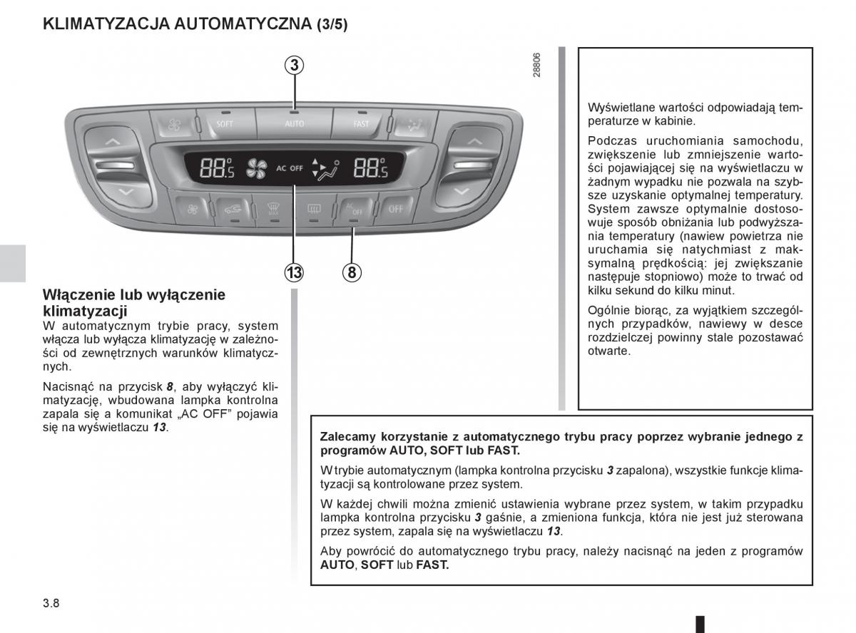 Renault Megane III 3 manual / page 128