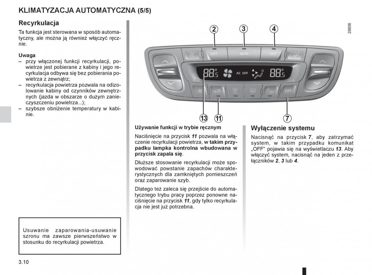 Renault Megane III 3 manual / page 130
