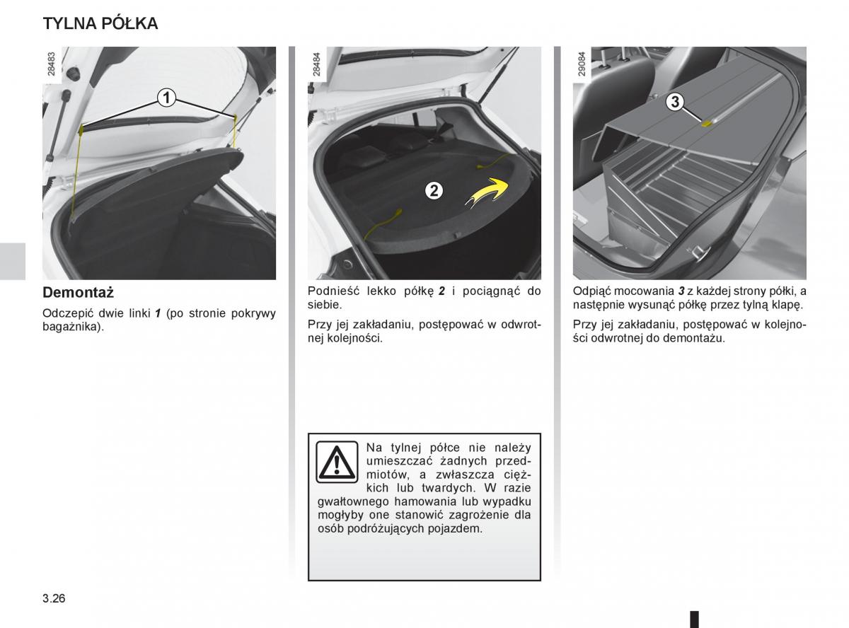 Renault Megane III 3 manual / page 146