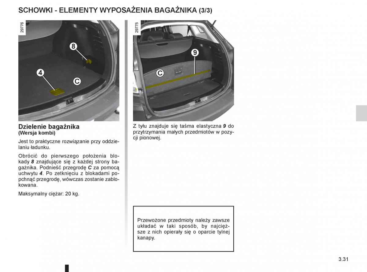 Renault Megane III 3 manual / page 151