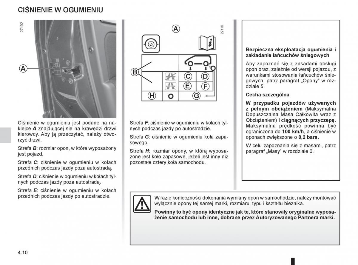 Renault Megane III 3 manual / page 166