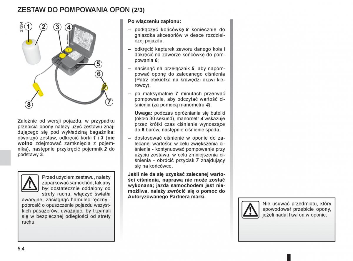 Renault Megane III 3 manual / page 174