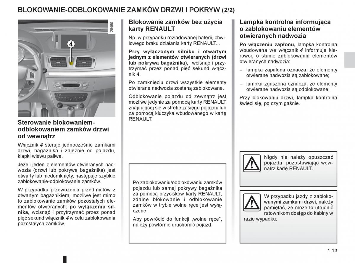 Renault Megane III 3 manual / page 19