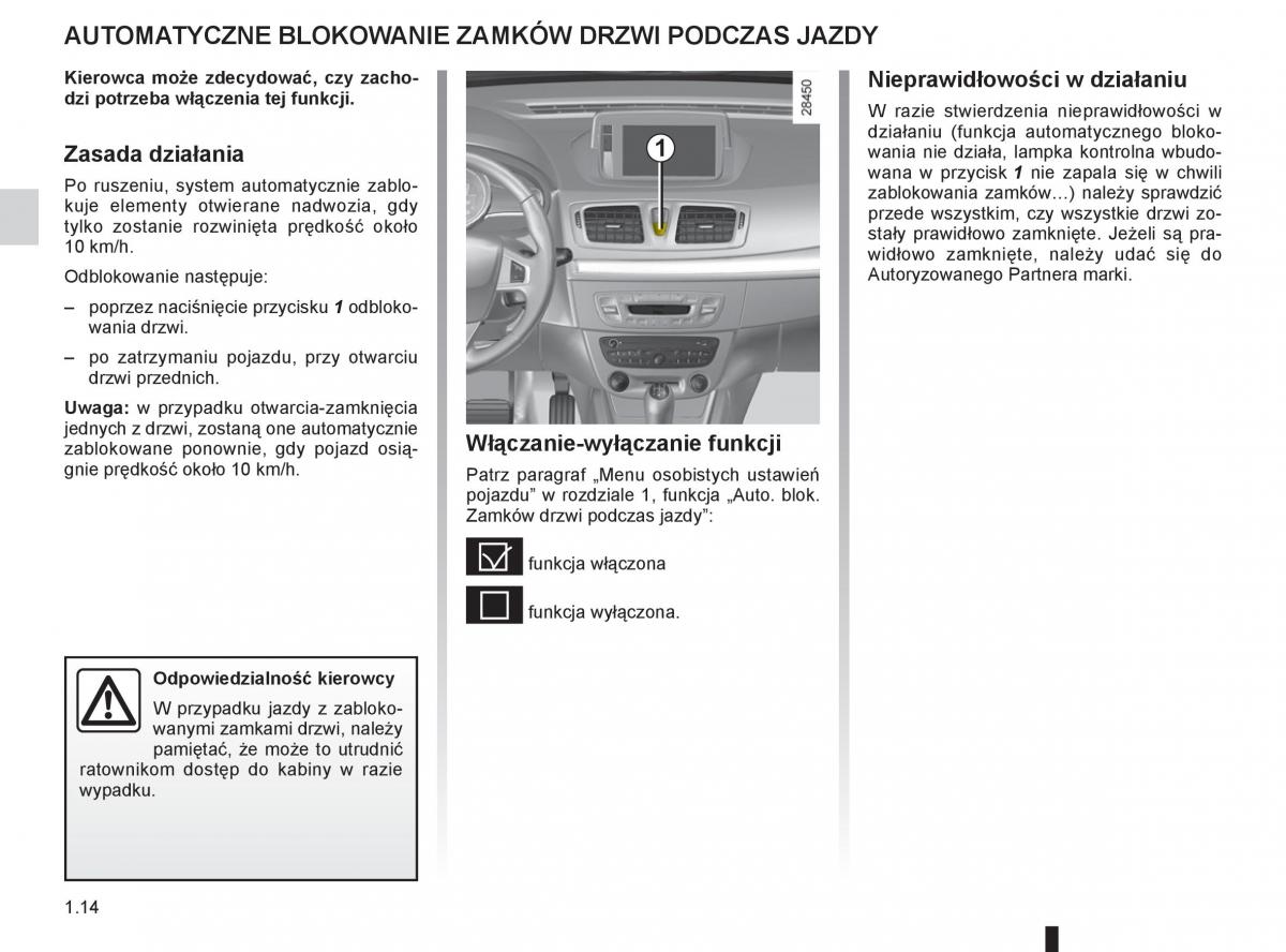 Renault Megane III 3 manual / page 20