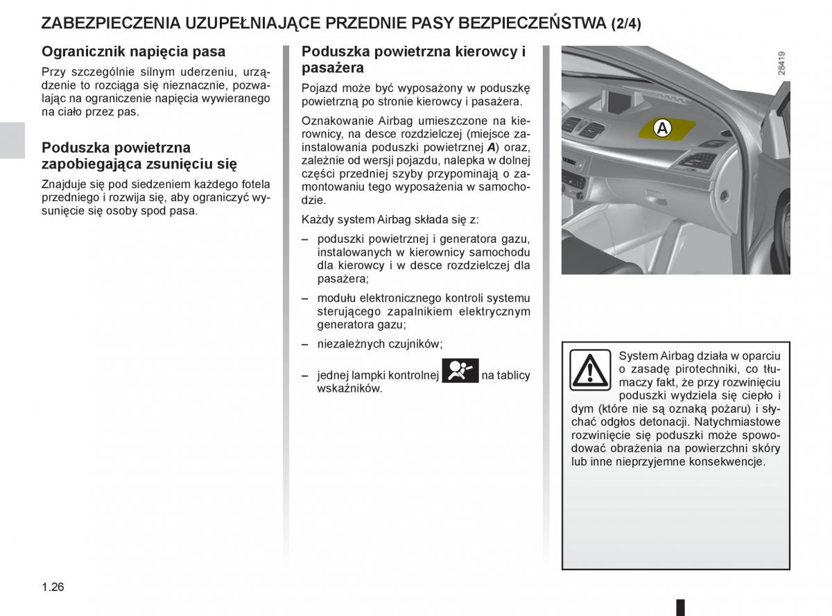 Renault Megane III 3 manual page 32 pdf