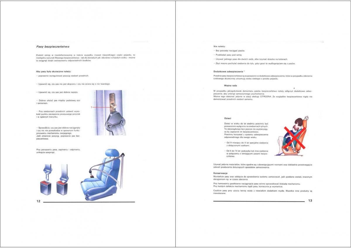 manual  Citroen XM instrukcja / page 6