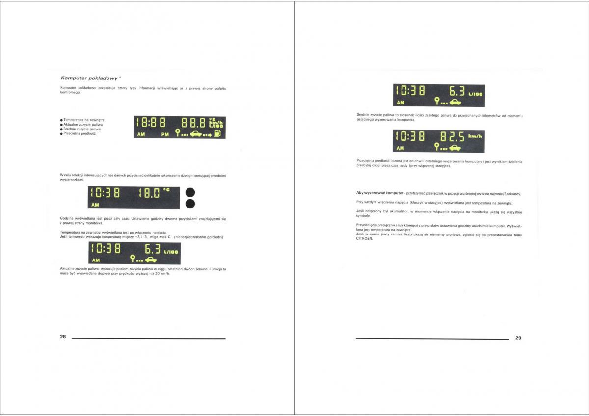 manual  Citroen XM instrukcja / page 14