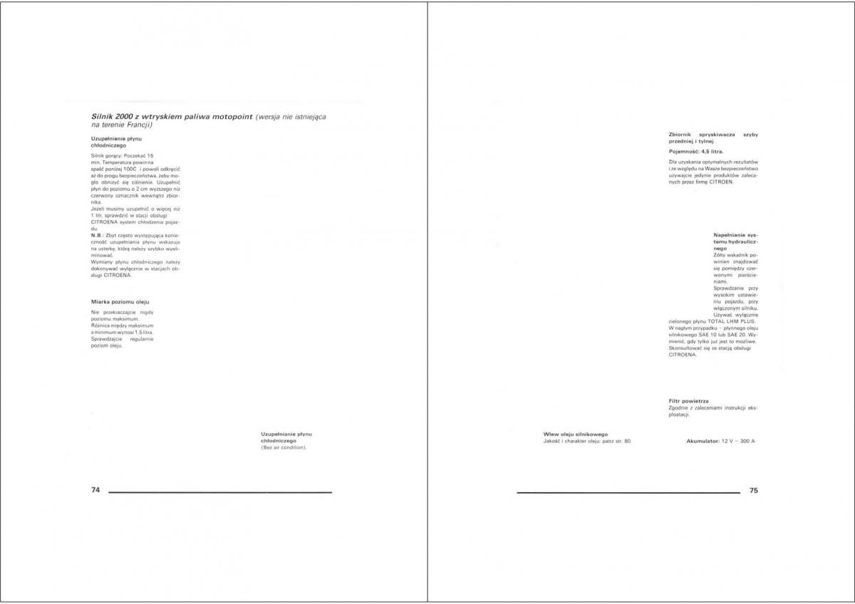 Citroen XM instrukcja obslugi / page 37