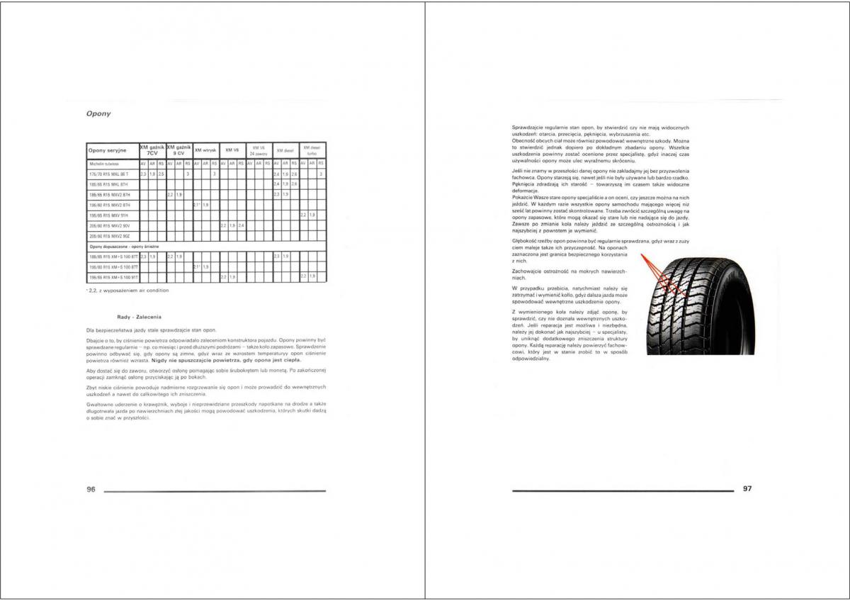 Citroen XM instrukcja obslugi / page 48