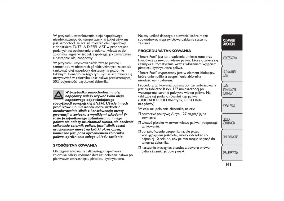 Fiat 500L instrukcja obslugi / page 145