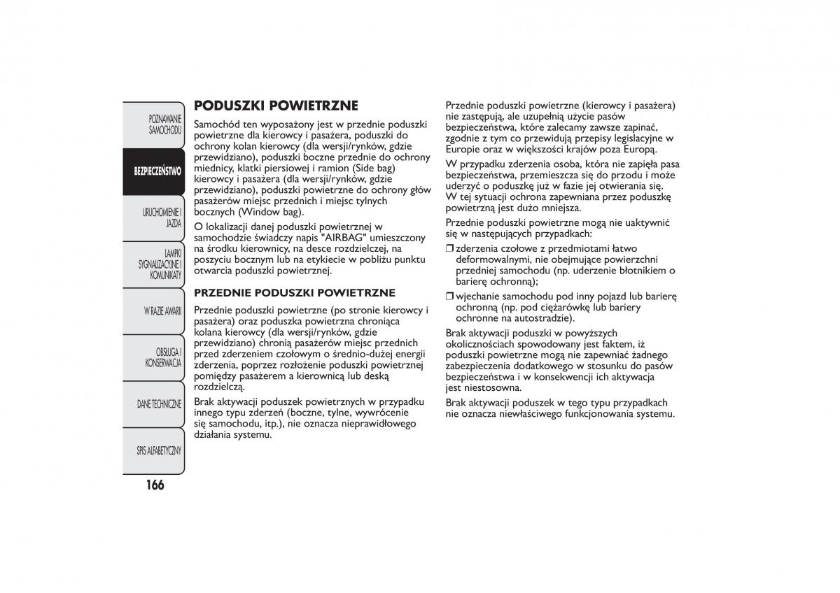 Fiat 500L instrukcja obslugi / page 170
