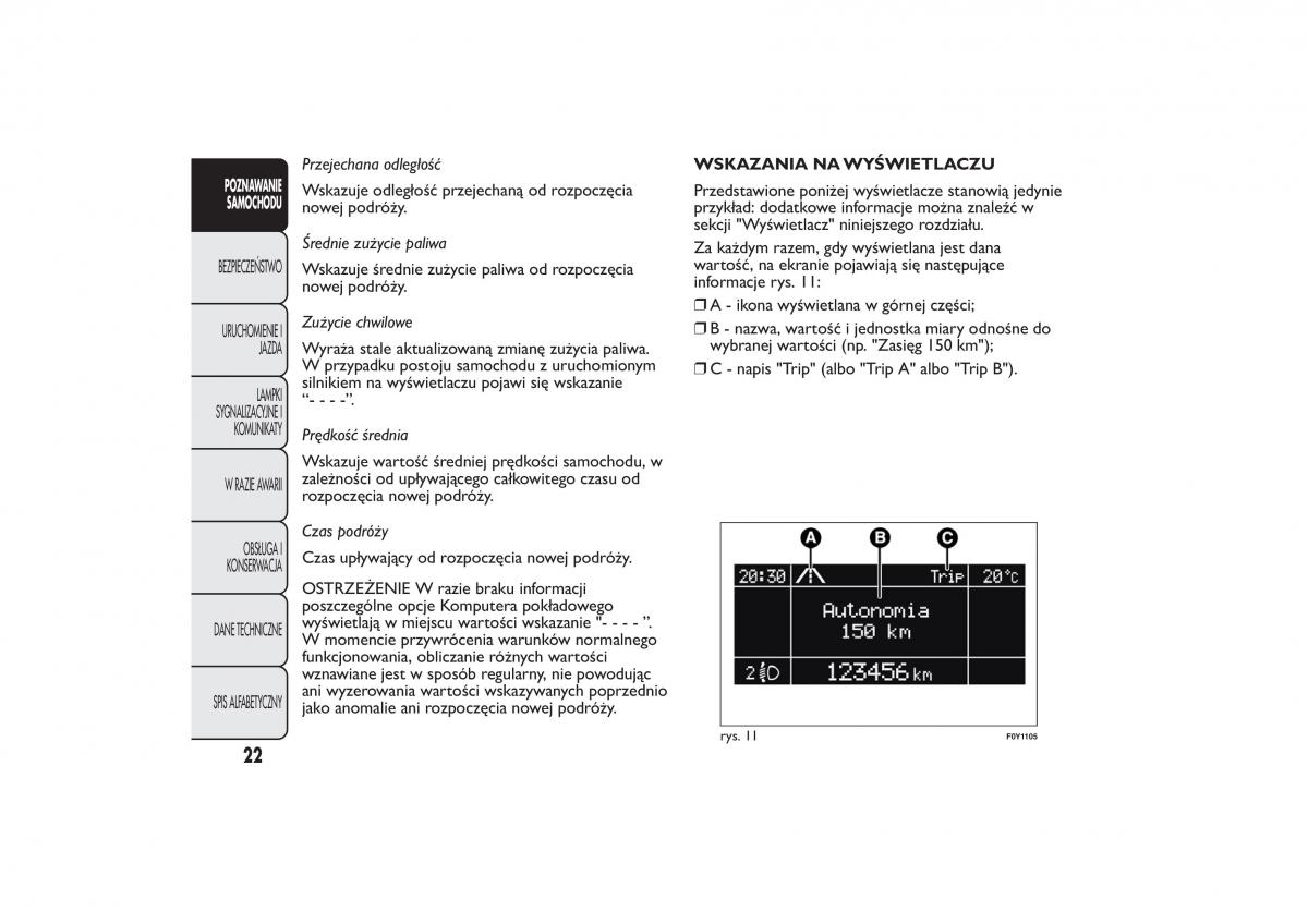 Fiat 500L instrukcja obslugi / page 26