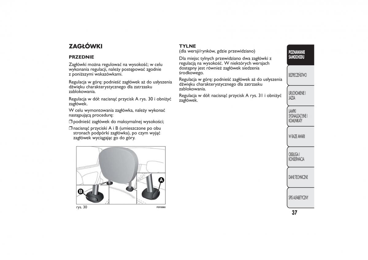 Fiat 500L instrukcja obslugi / page 41