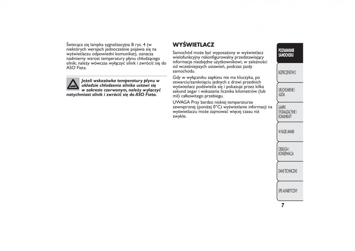 Fiat 500L instrukcja obslugi / page 11