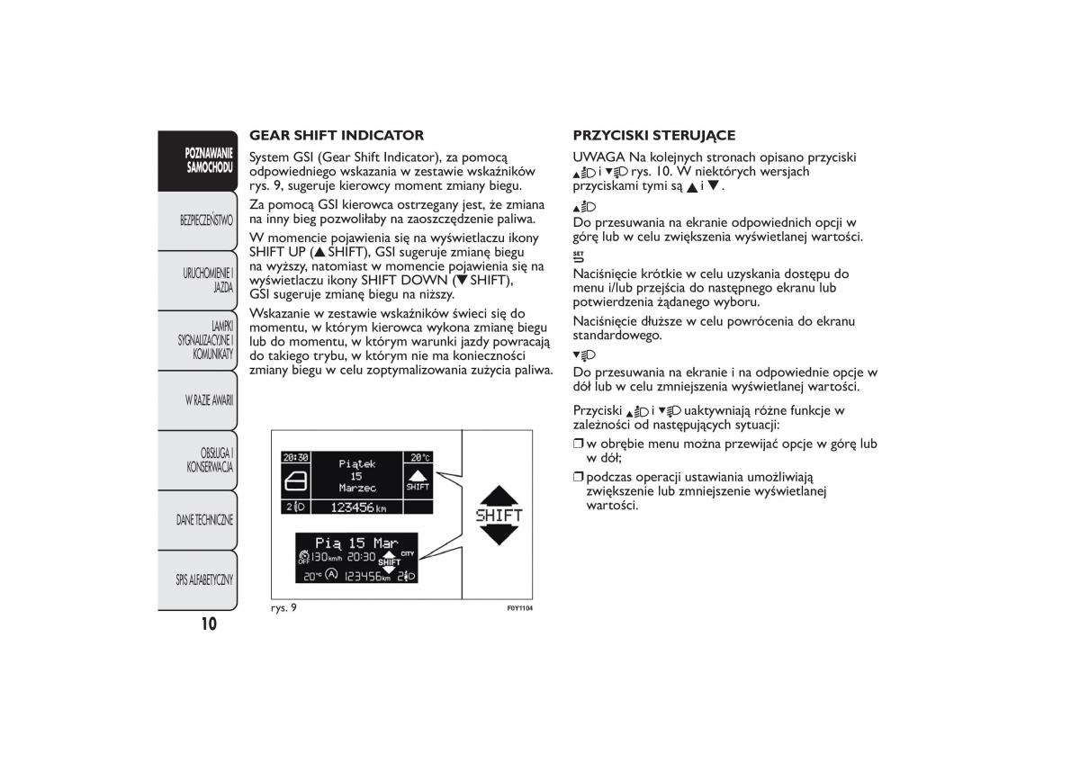 Fiat 500L instrukcja obslugi / page 14