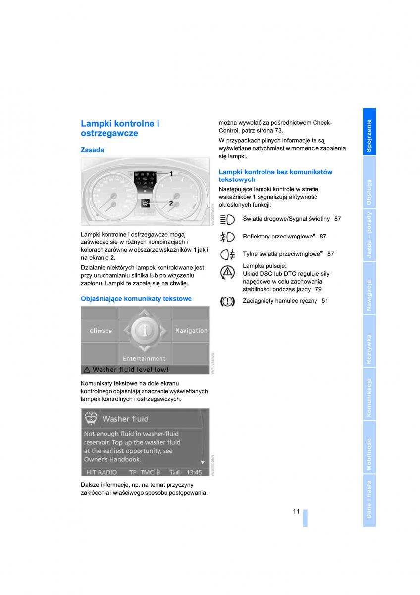 manual  BMW 3 E90 instrukcja / page 13