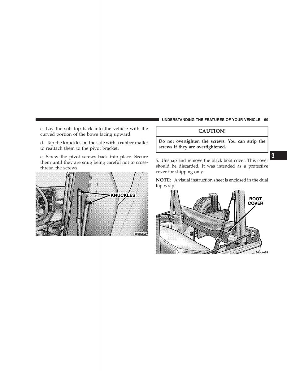 Jeep Wrangler TJ owners manual / page 69