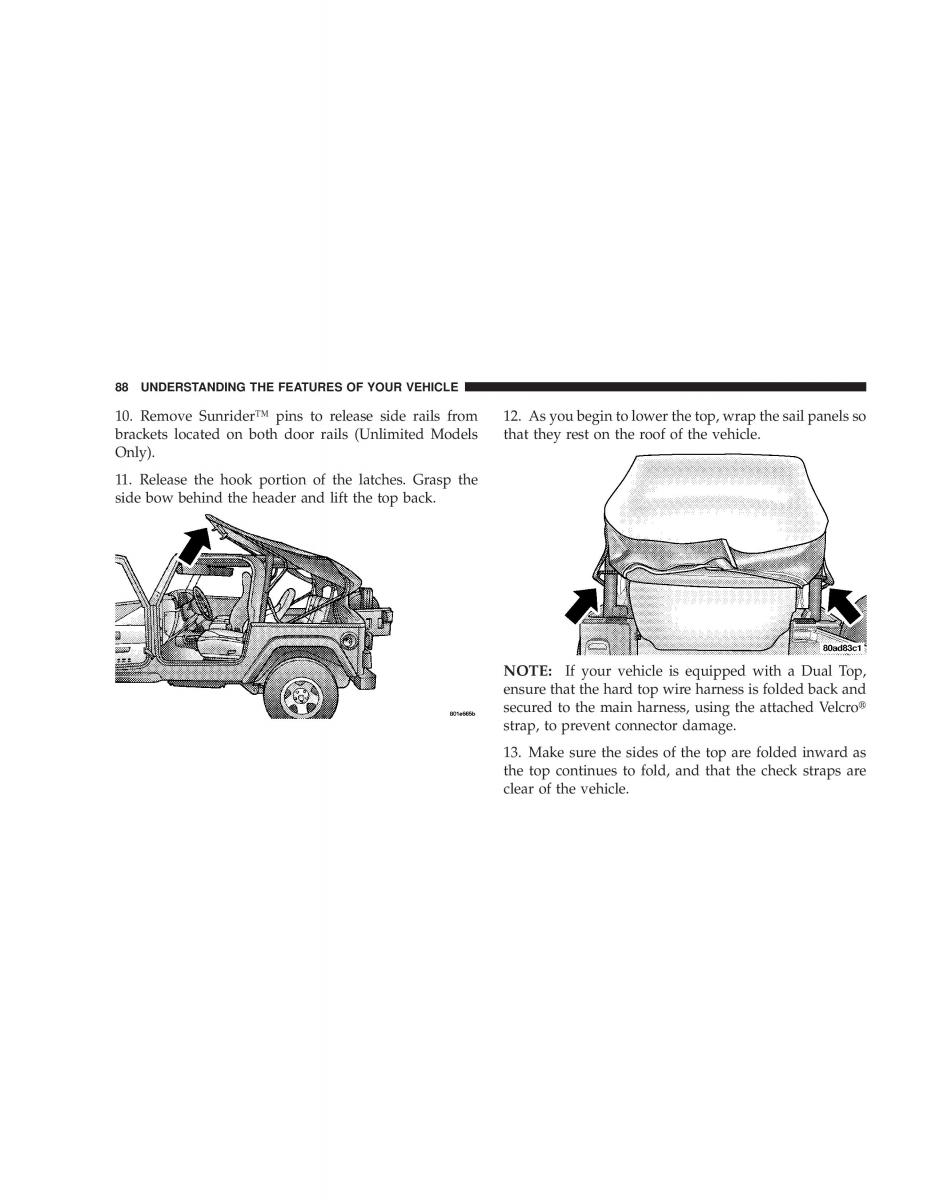 Jeep Wrangler TJ owners manual / page 88