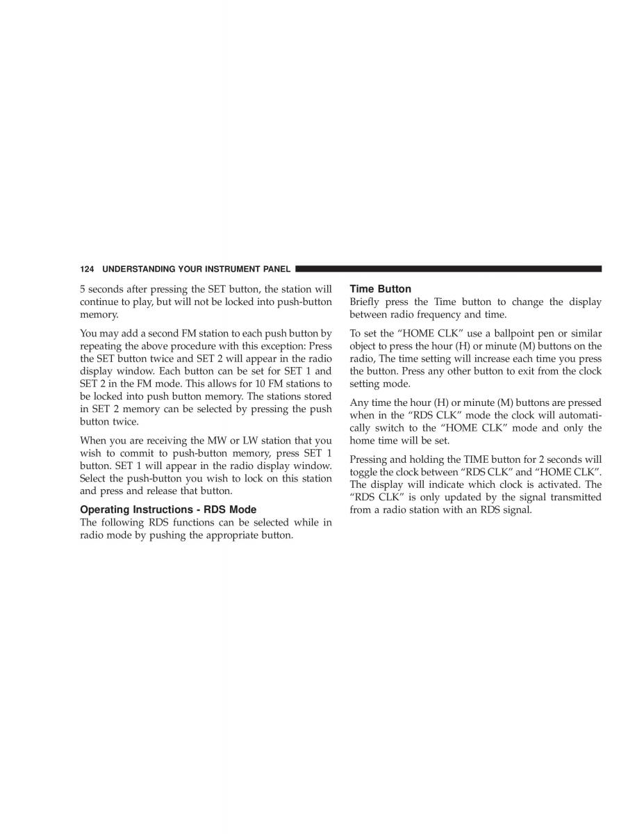 Jeep Wrangler TJ owners manual / page 124