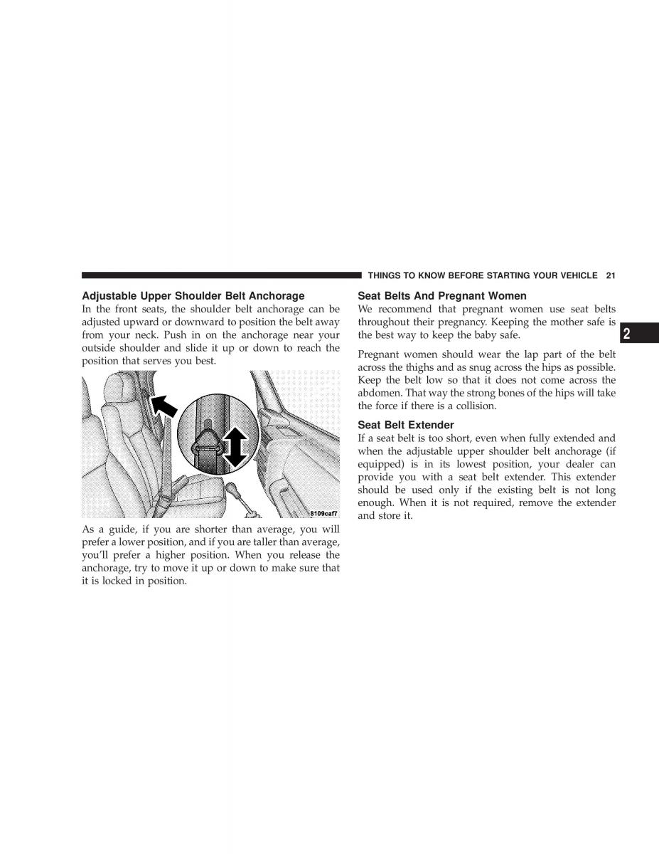 manual  Jeep Wrangler TJ owners manual / page 21