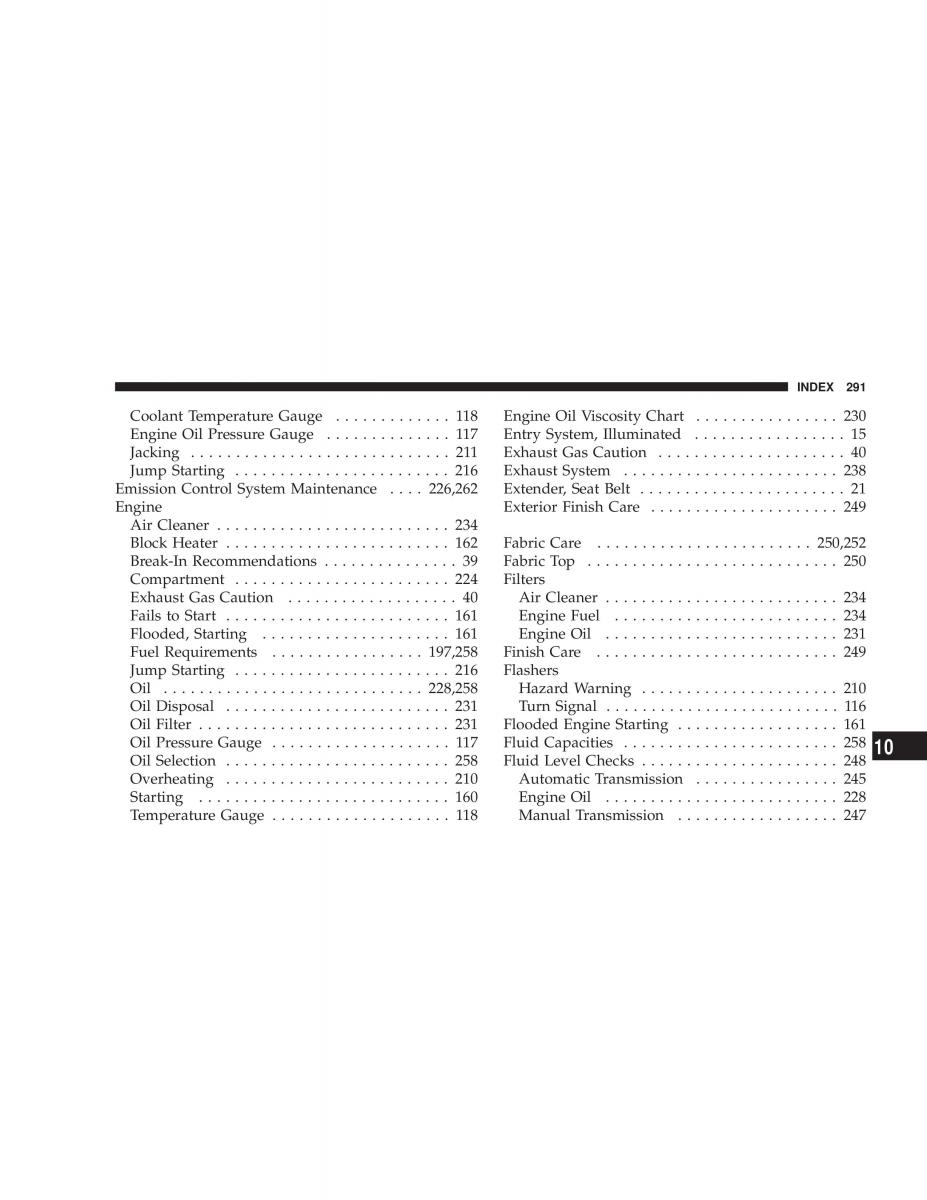 Jeep Wrangler TJ owners manual / page 291