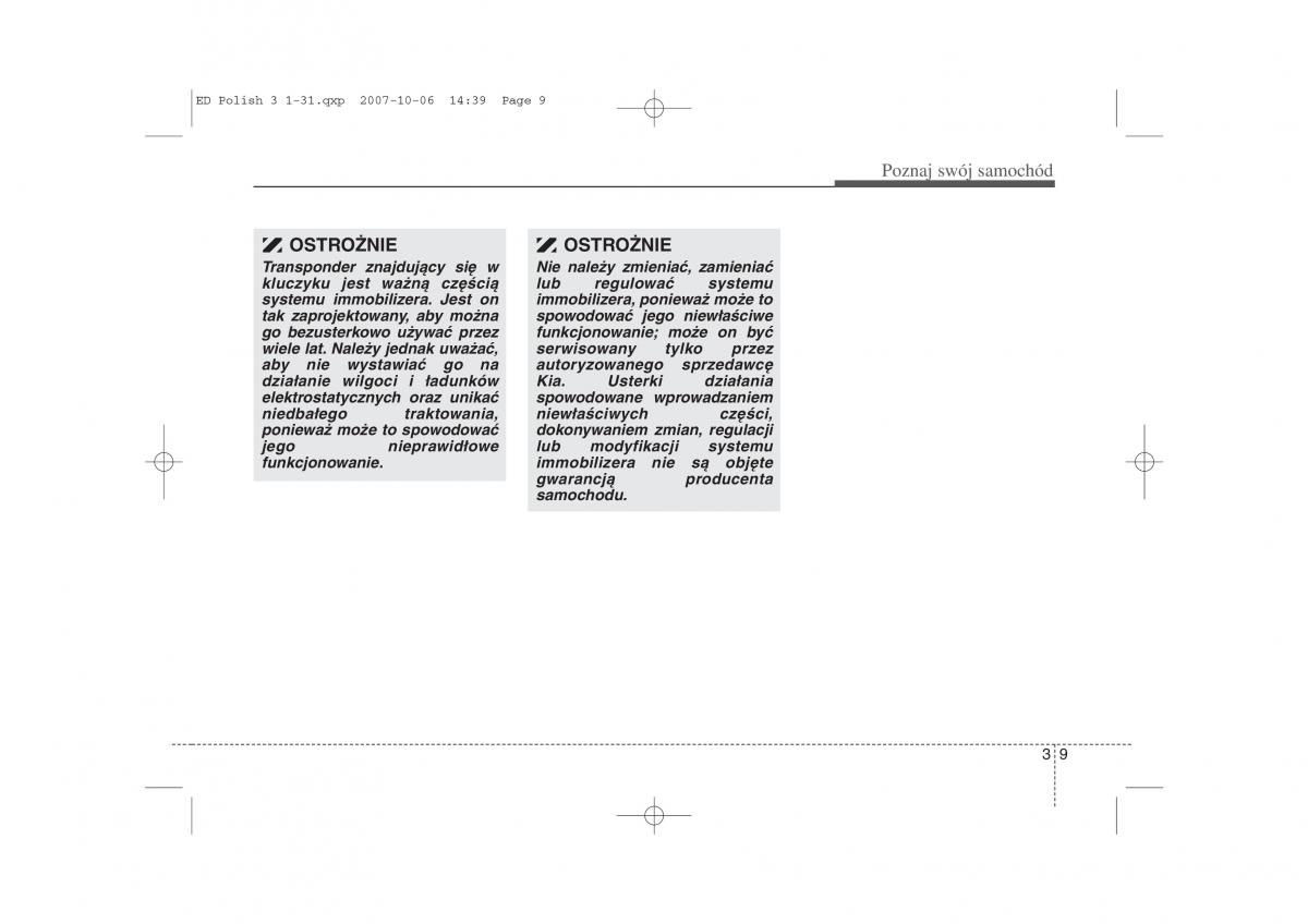 Kia Ceed I instrukcja obslugi / page 16