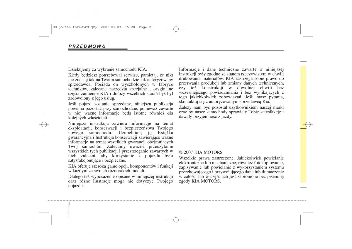 manual  Kia Ceed I instrukcja / page 380