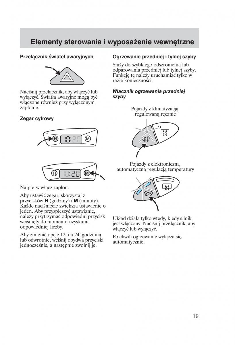 Ford Focus 1 I instrukcja obslugi / page 21