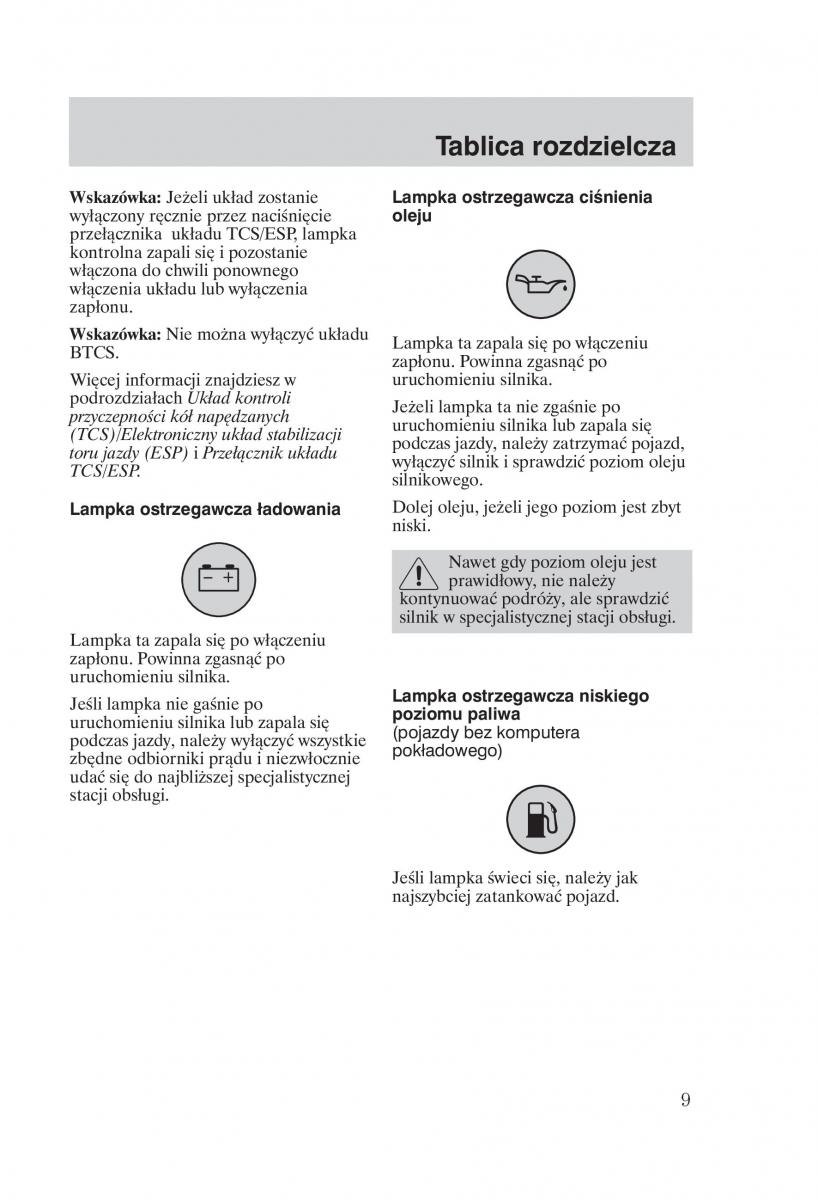 Ford Focus 1 I instrukcja obslugi / page 11