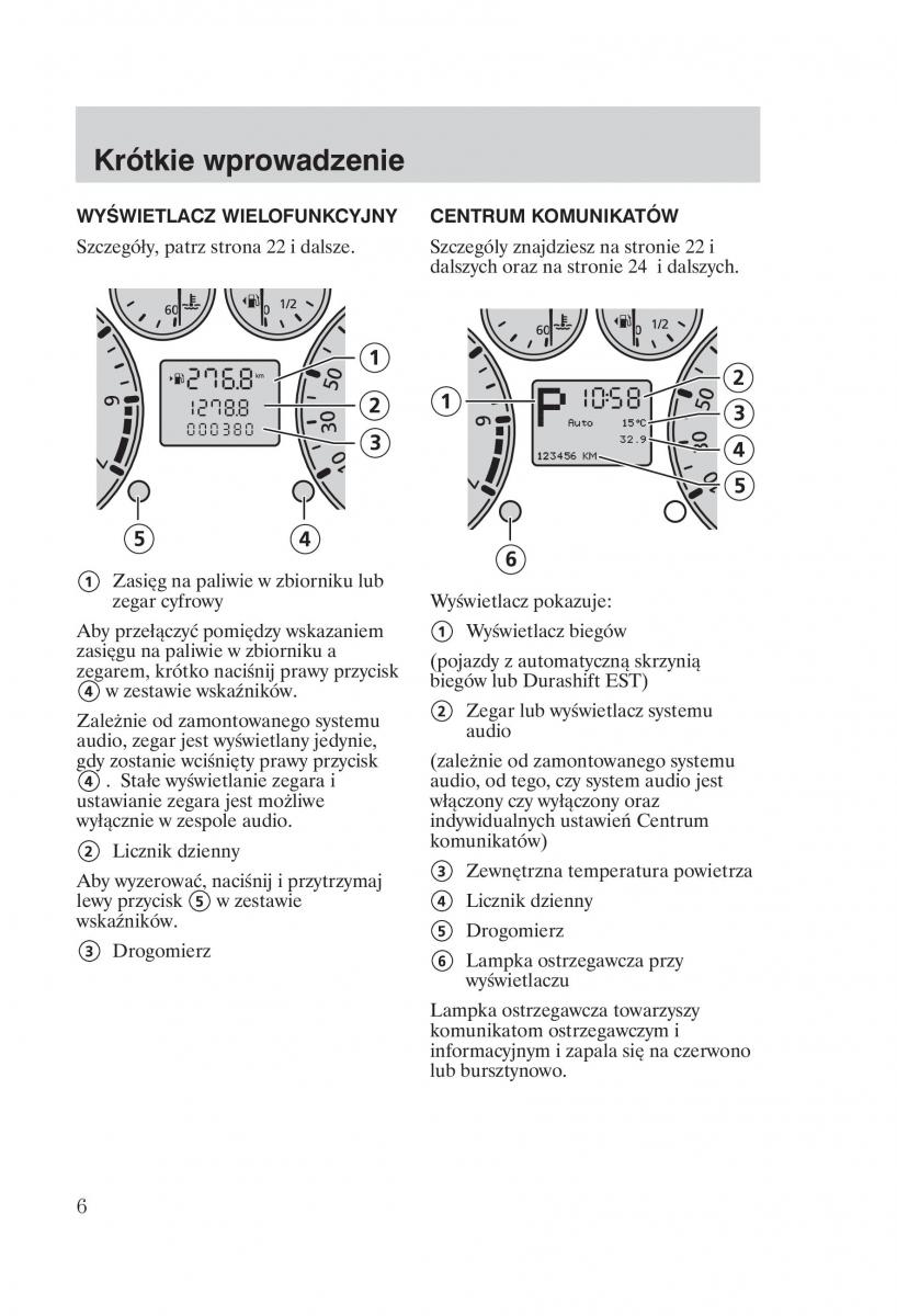Ford Fiesta VI instrukcja obslugi / page 8